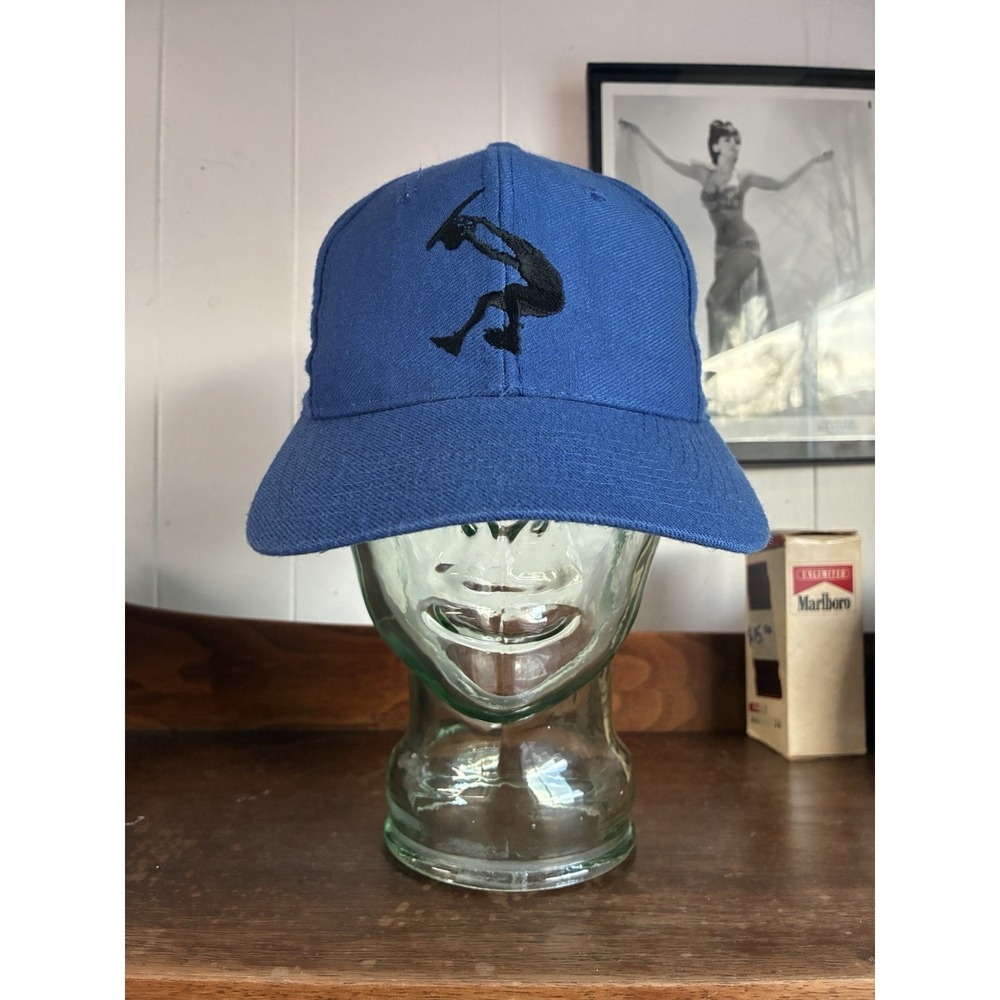 Vintage 90s Reebok Shaq Attack Blue Snap Back Hat OSFA Shaquille O'neal